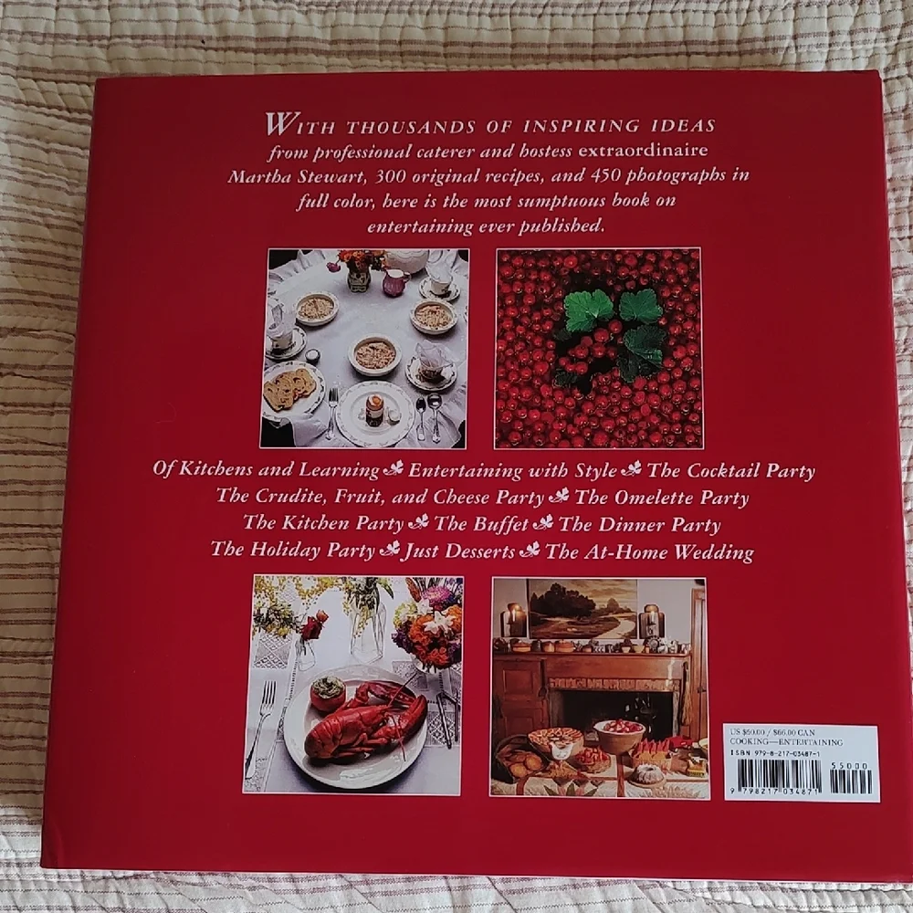 Martha Stewart Entertaining Book New!